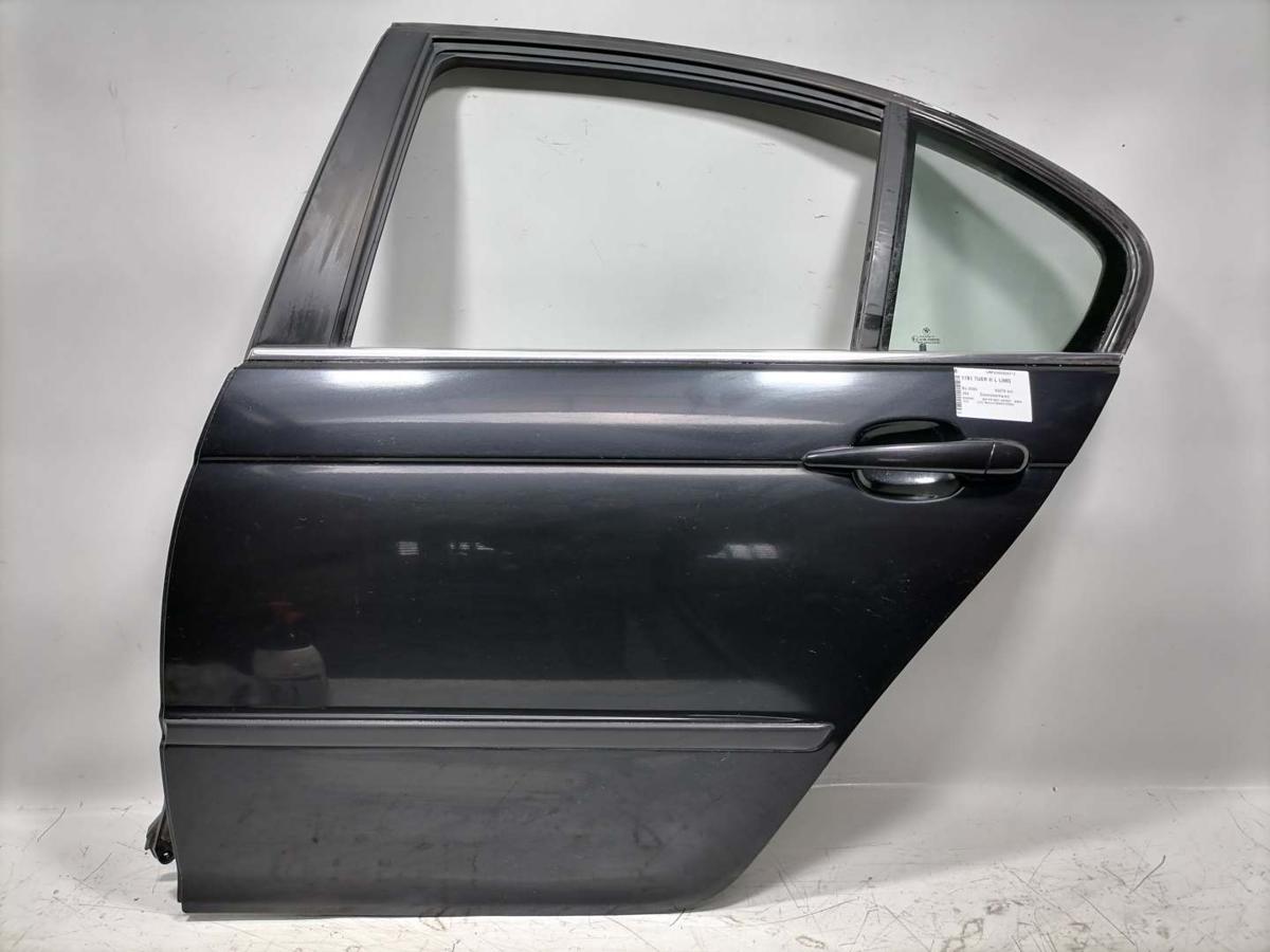 BMW 3er E46 original T&uuml;r hinten links 303 Cosmosschwarz Limousine Bj.2000